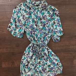 Zara Clea Overall Floral Romper